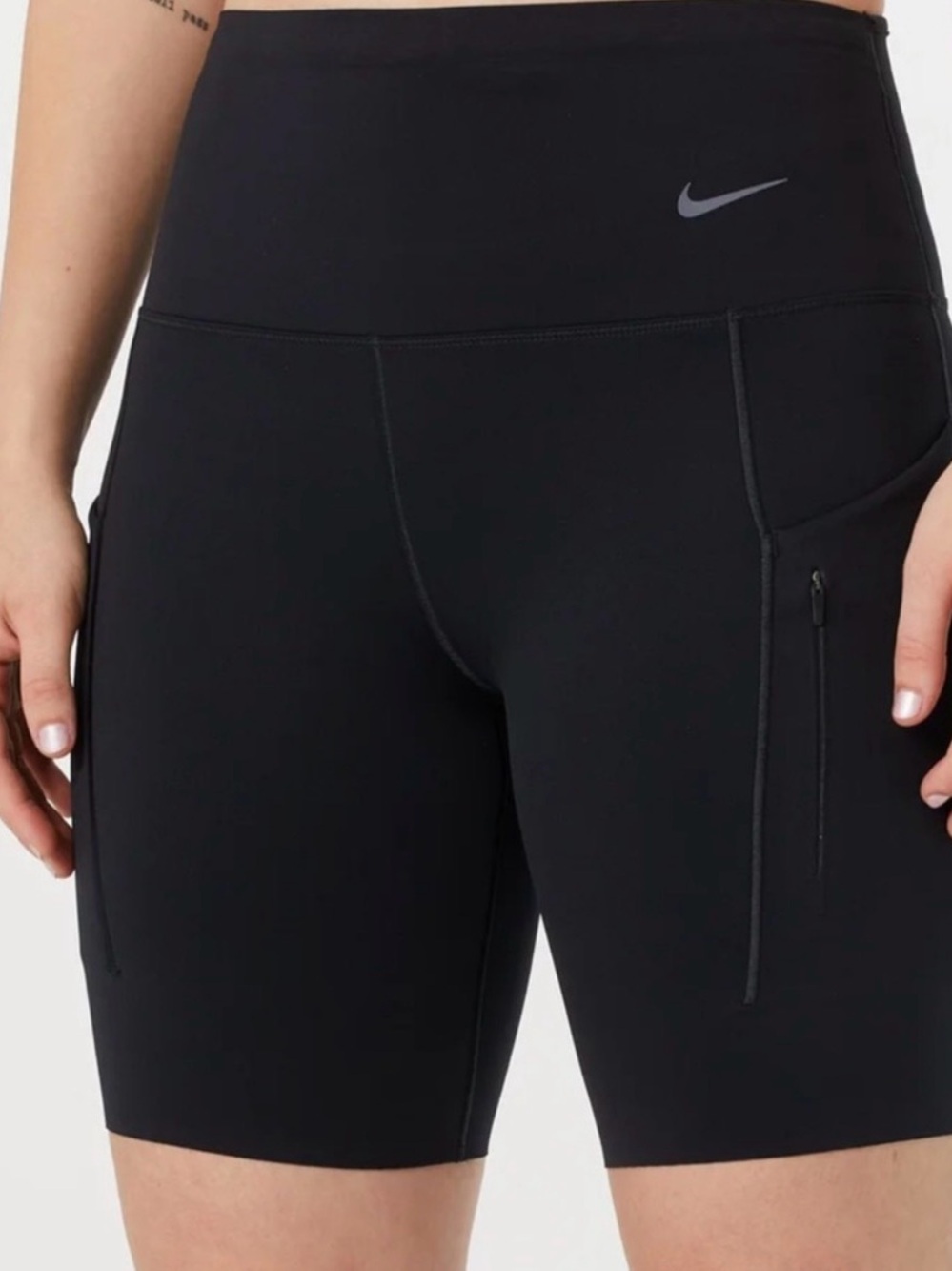 Nike Women's Black High-Waist Bike Shorts